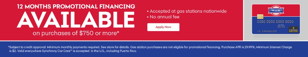 12 months promotional financing available
